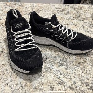 Merrell Black Knit Sneakers with White Laces